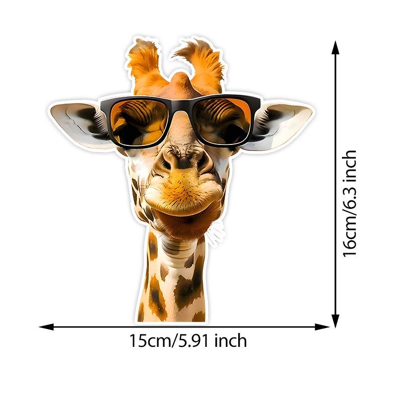 Charming Giraffe Car Stickers Waterproof Vinyl Decals Auto Body Window Bumper Decor Motorcycle Helmet Stickers TM133
