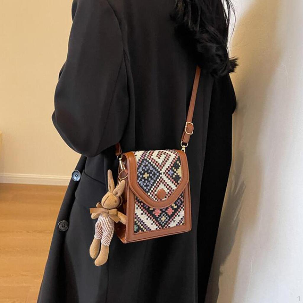 Dámská crossbody kabelka Neformální stylový mobilní telefon pro volný čas na nákupy na seznamce