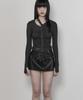 Etre Au Sommet Cut-Out Rib Cardigan (Charcoal)