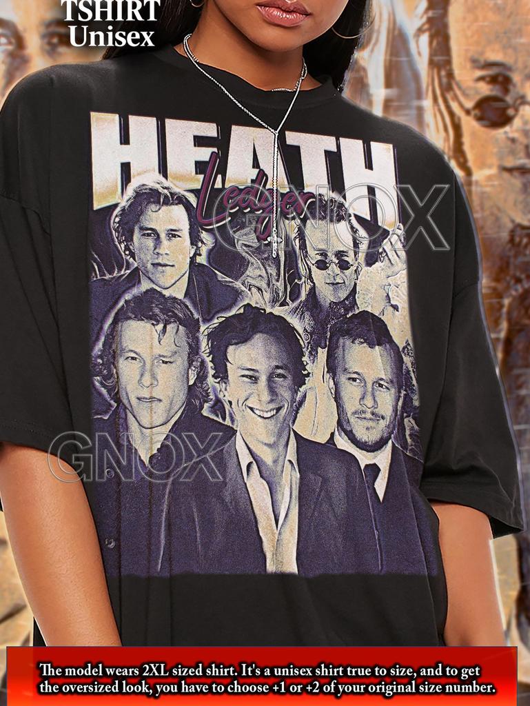 HEATH LEDGER Shirt, Heath Ledger Tshirt, Heath Ledger Tees, Heath Ledger Retro 90s Sweater, Heath Ledger Merch Gift #saf