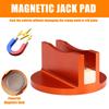 Magnetic Jacking Pad Pinch Weld Adapters Slotted Pinch Weld Pad Stable Support Frame Lifting Accessories Easy to Use