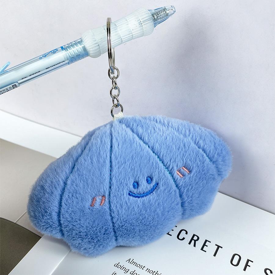 

Plush Beautiful Short Shell Keychain Pendant Adorable Doll Bag Gift Decoration