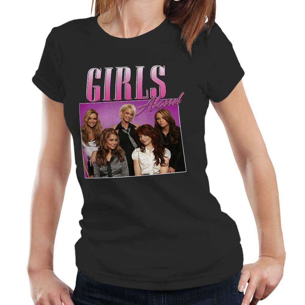Girls Aloud Tshirt Appreciation Semi Fitted Ladies Homage Throwback Stag Hen Do