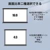 60-inch 16:9 Projector Screen, Hanging Type, Foldable, Wall Mountable, 170° Viewing Angle, Large Screen, Easy Setup, Portable, Indoor/Outdoor Use, Per