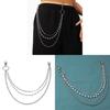 Cross Pendant Chain Belt With Pearl Layers For Men And Women Summer Fashion Accessories