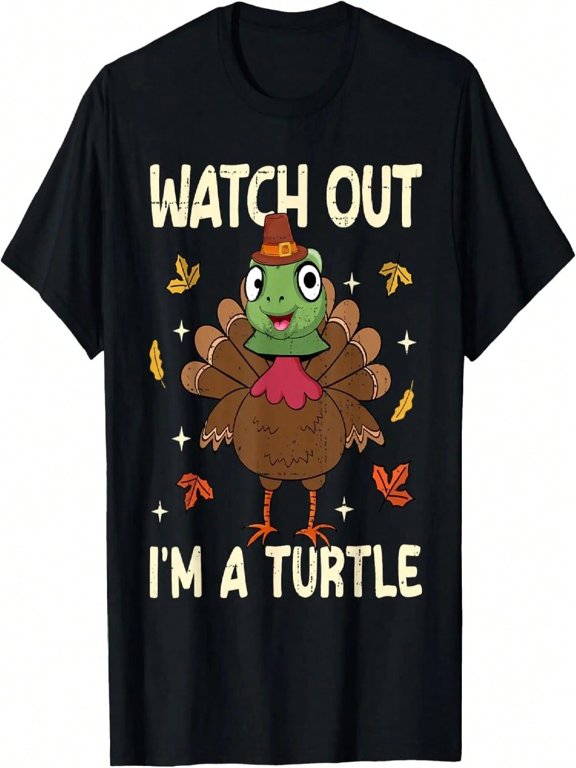 Thanksgiving Fake Turtle Thanksgiving Turkey Turtle Funny T-Shirt S