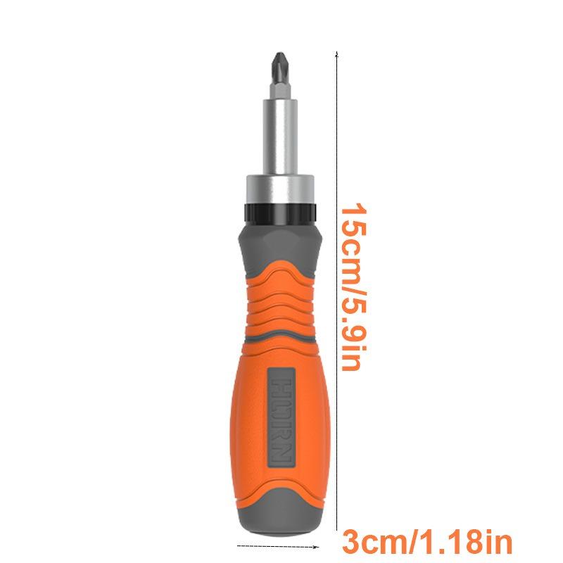 10 In 1 Portable Ratchet Screwdriver Hidden Screwdriver Head Multi Angle Corner Capable Multifunctional Screwdriver Tools