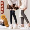Lolita Girls Loose Leg Warmers Thigh High Black Stockings Over Knee Warm Thick Long Boot Socks for Women Autumn Winter Fashion