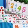 Dětské dřevěné hračky Montessori vzdělávací tyčky na počítání Matematika Výuka matematiky pro předškoláky Dárek pro děti