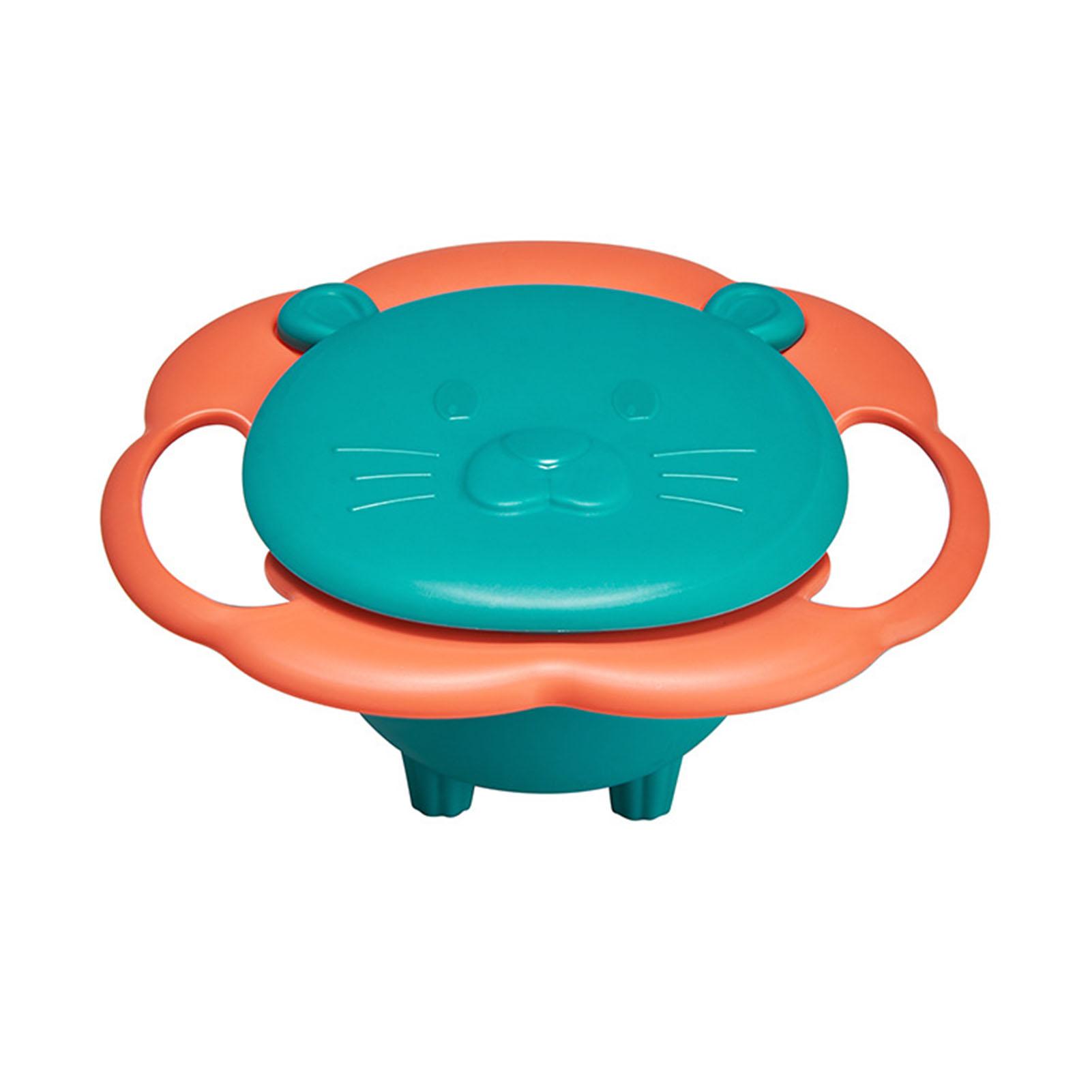 

Непроливающаяся детская миска, защита от опрокидывания, защита от ожогов, защита от падений, вращение на 360 градусов, гироскопическая миска, фиолетовая зелёный