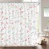 Small Stone Printed Shower Curtain Pebble Spots Pattern Bath Curtain Waterproof Bath Screen With Hooks For Home Bathroom Decor