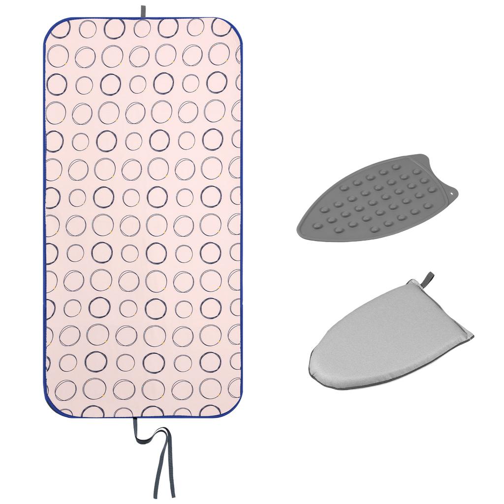 Ironing Board and Gloves Ironing Pad Double Use Portable Heat Resistant Household Travel Garment Steamer Ironing Protector