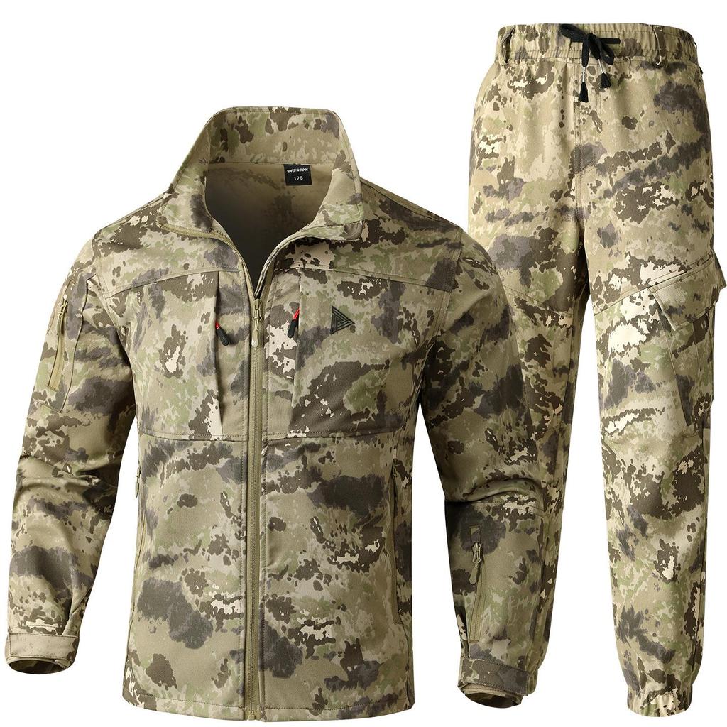 Herren Tarnung Arbeitskleidungs-Set: Robuste taktische Outdoor-Uniform für Frühling & Herbst
