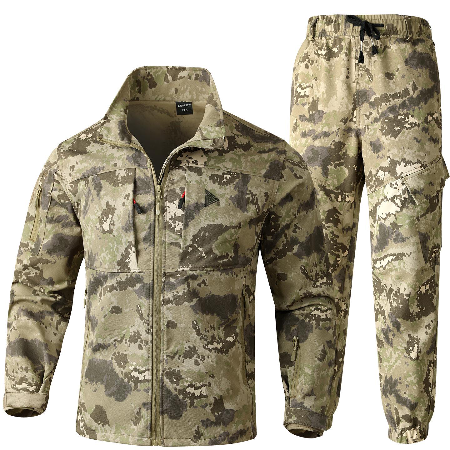 

Men s Camouflage Workwear Set: Durable Spring/Autumn Work Clothes, Tactical Outdoor Uniform, Labor Protection, and Mountaineering Gear. 190 (Recommended 180-200 jin)