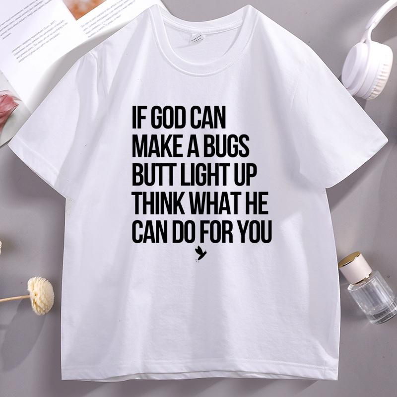 

Funny Christian TShirt Humor Religious T Shirt Cotton Short Sleeve Jesus Tee Shirt Casual Round Neck Printed Tshirt Streetwear 4XL