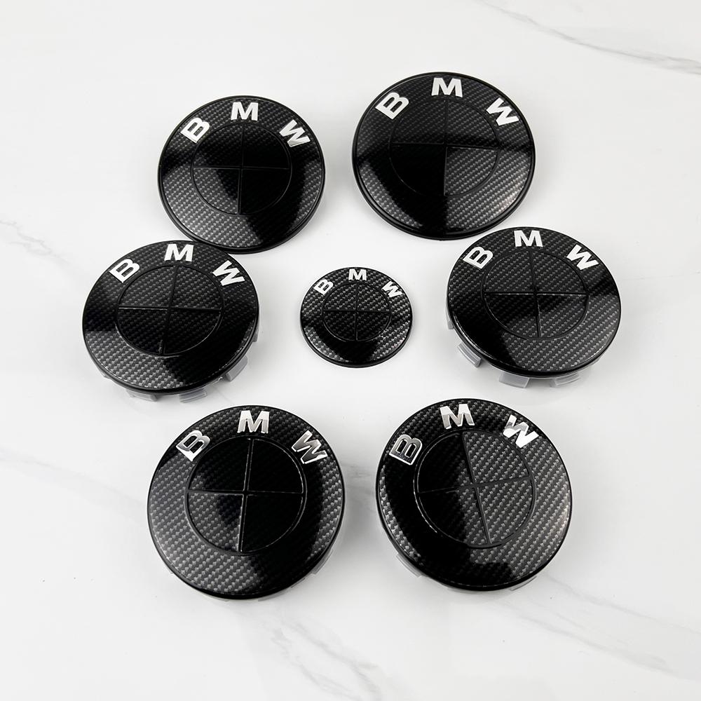 ABX1 q- 7Pcs ABC Car 50th Anniversary Logo For BMW G30 G31 G38 G11 G12 G20 G28 F10 F48 F49 G01 F20 F21 F22 Wheel Rim Decoration Cover