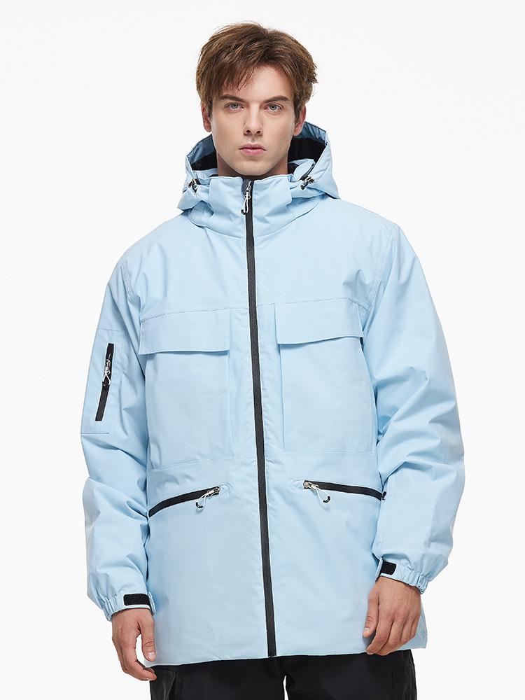 Unisex Skijacke 24/25: Winddicht, Wasserdicht, Warm, Single-Board-Stil für Outdoor-Wintersportarten.
