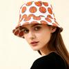 Trendy Fashion Reversible Fisherman Hat Full Print Sports Flat Top Sunshade Bucket Cap Suitable for Outdoor Travel