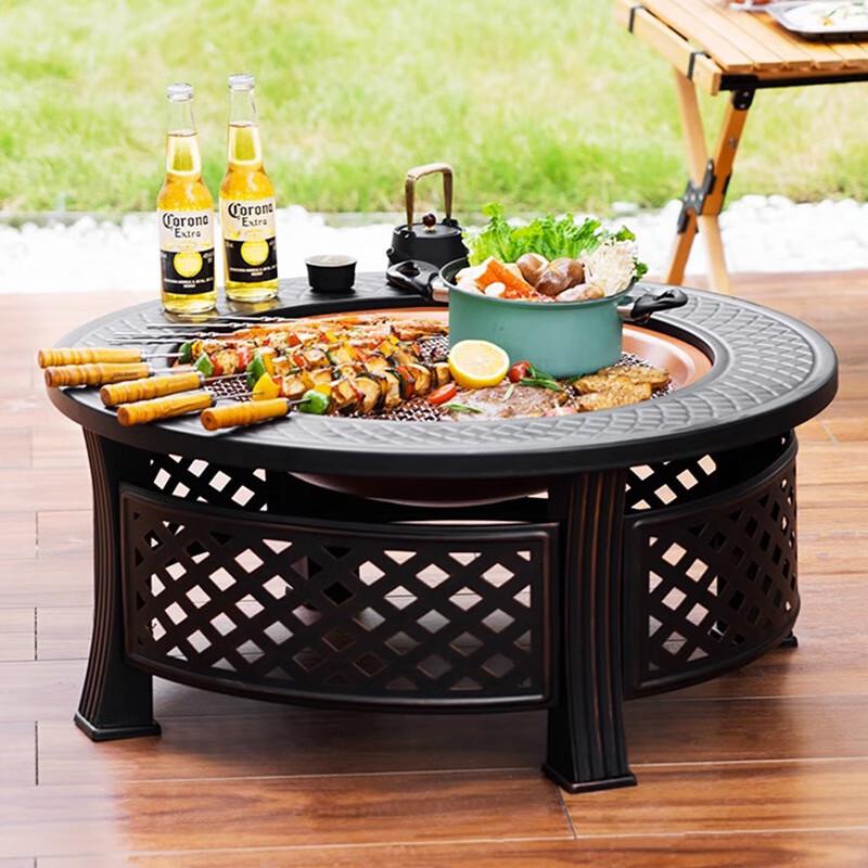 Multi-functional Indoor/Outdoor Charcoal Brazier Table