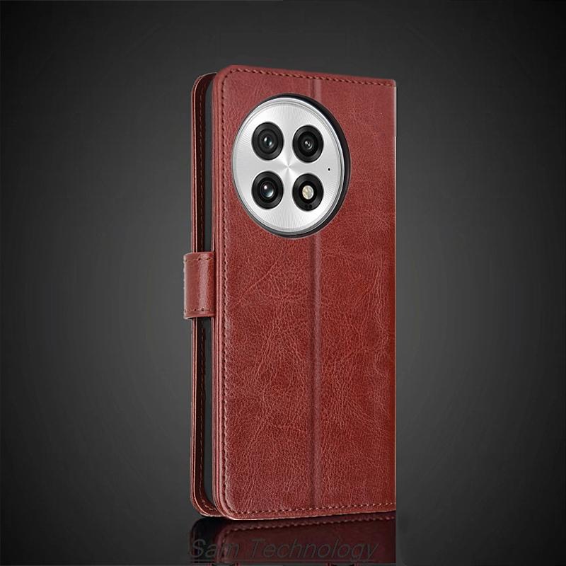 Card Holder Cover Case for Oneplus 13 1+13 Oneplus13 Pu Leather Flip Cover Retro Wallet Phone Case Business Capa Fundas Coque