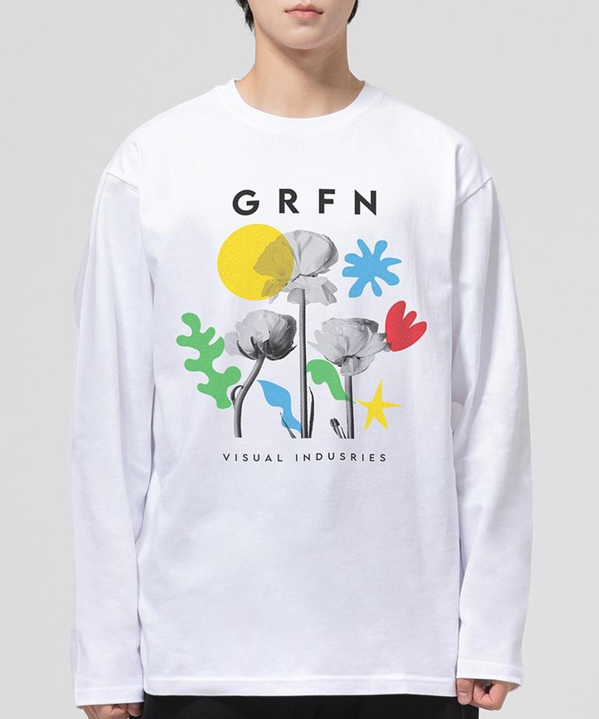 Geulaenpini Visual Graphic Regular Long Sleeve - White