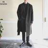 Knielange Woll-Windjacke im japanischen Stil für Herren: Dick, warm, trendig, locker sitzende koreanische Version.