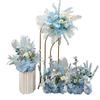 Wedding Floristry: Simulated Flower Scene Arrangement with Seven Optional Colors for T-Stage and Aisle Decoration
