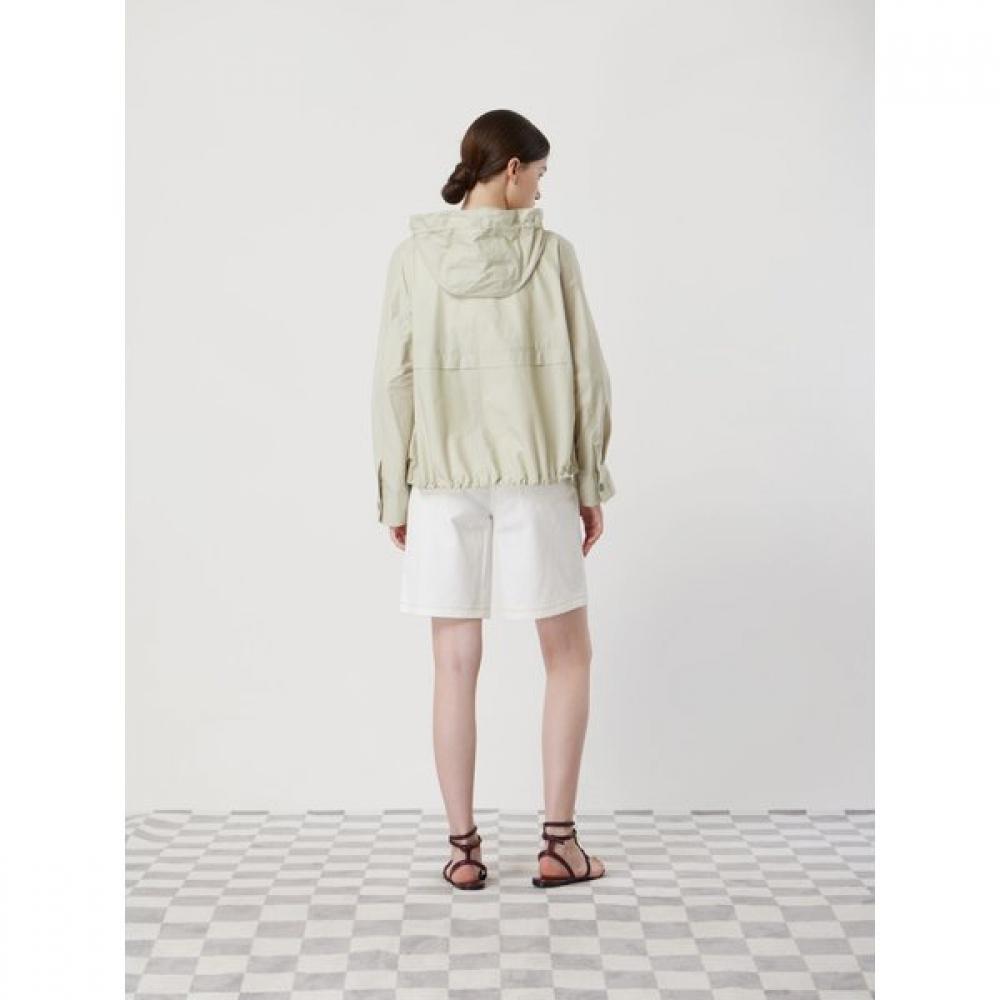 Cc Collect Flap Drawstring Hood Jumper C252msj035