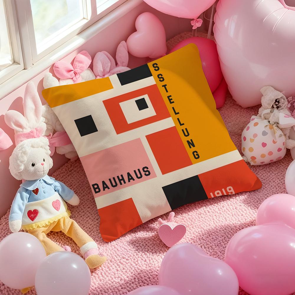 B-Bauhaus Designs Famous Cushion Cover Pattern Printed Pillowcase for Living Room Sofa Cushion Cover & Bedroom Decor