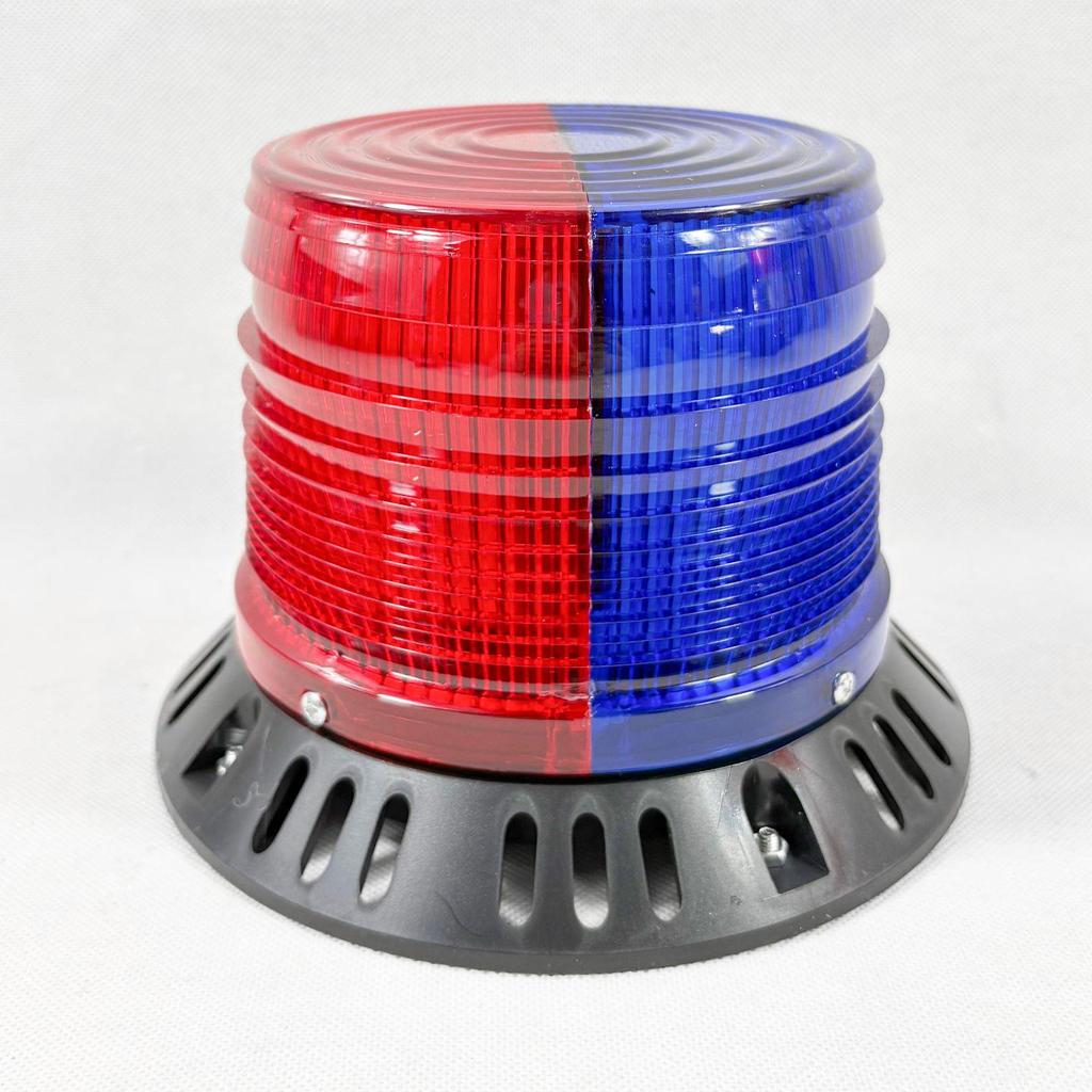220V Magnetic Red & Blue Strobe Roadblock Warning Light