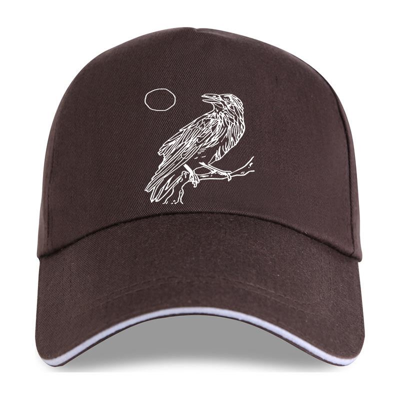 New Designing Vintage Gothic Crow Bird Baseball cap Natural Letters Novelty Adult Gents 2023