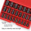 10/25Pcs Screw Extractor Set 3.2-10.3mm Heavy Duty Hex Head Screw Extractor Set