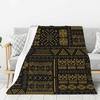 Maßgeschneiderte ultraweiche Fleece-Afrikanische Schlammtuch Bogolan Decke Warme Flanell-Stamm-Ethnisch-Böhmische Muster Decken Sofa Steppdecke