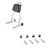 Set: Sissy Bar Compatible with Harley Davidson Softail Deluxe 05-17 ST1 + Docking Hardware Mounting Kit