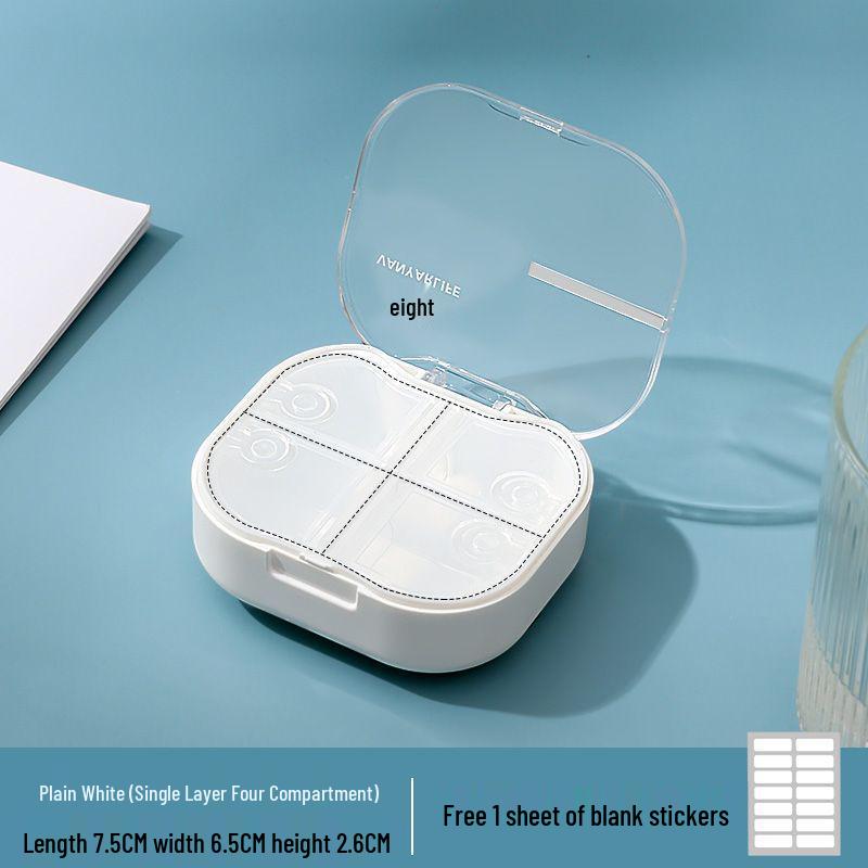 Compact, Moisture-Proof Pill Box for Daily Medication - 3 Times a Day, 7-Day Organizer