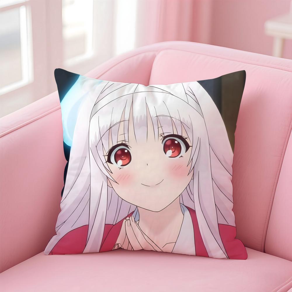 Yuuna And TheHaunted HotSpring Cushion Cover Comfortable Reversible Pillow Cover Ideal For Car Sofa Bedroom & Beyond
