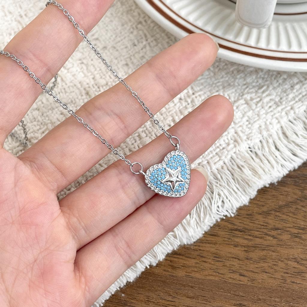 2026 New Y2K Sweet Pendant Necklaces Women Multi Color Heart Star Shape Necklace Cute Daily Wear Party Jewelry Accessories Gifts