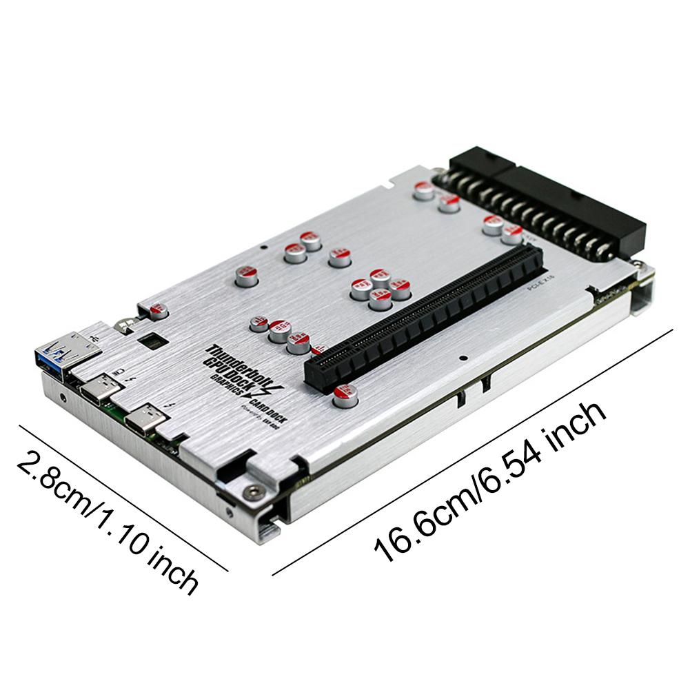 TH3P4G3 Mini Thunderbolt-Compatible GPU Dock 85W PD Charging Graphics Card Dock 40Gbps for Laptop To External Graphic Video Card