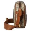 Gucci GG Emblem Leather Trim Shoulder Bag Extra Mini Men's Beige & Dark Brown 821216-FAED3-9786