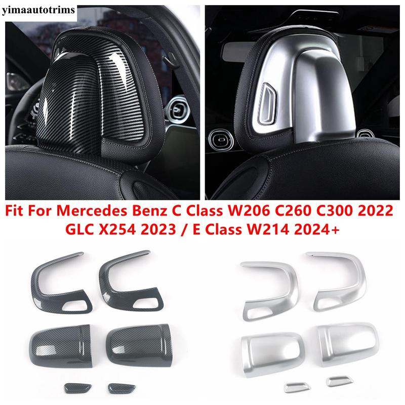 Seat Headrest Button Adjust Switch Cover Trim Accessories For Benz C Class W206 / GLC X254 / E Class W214 2024 2025