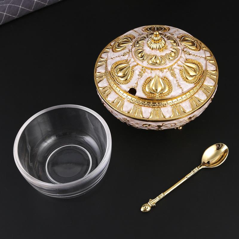 Middle East Arabian Tulip Flip Sugar Jar European Large Sugar Gu Light Luxury Seasoning Jar Kitchen Seasoning Storage Jar