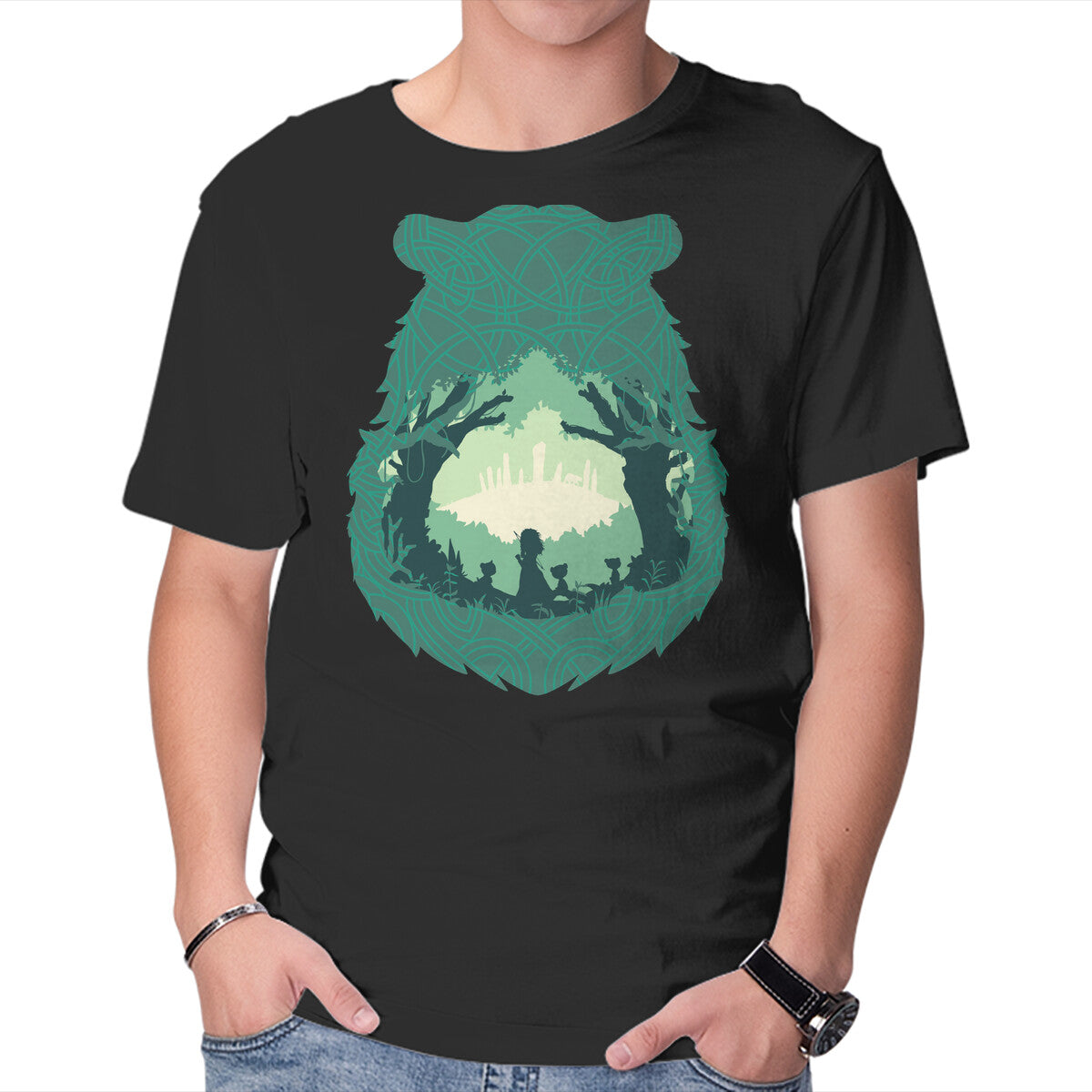 Unisex Crew Neck T-Shirt Merida’s Fate Graphic Short Sleeve Casual Tee XS