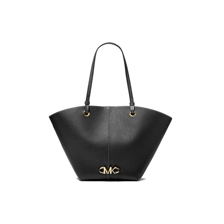 

Michael Kors Izzy Large Letter Logo Solid Color Minimalist Leather Tote Bag Women tote bags Black 30T1GZYT8L-BLACK Basic Set (Bag+Dust Bag)