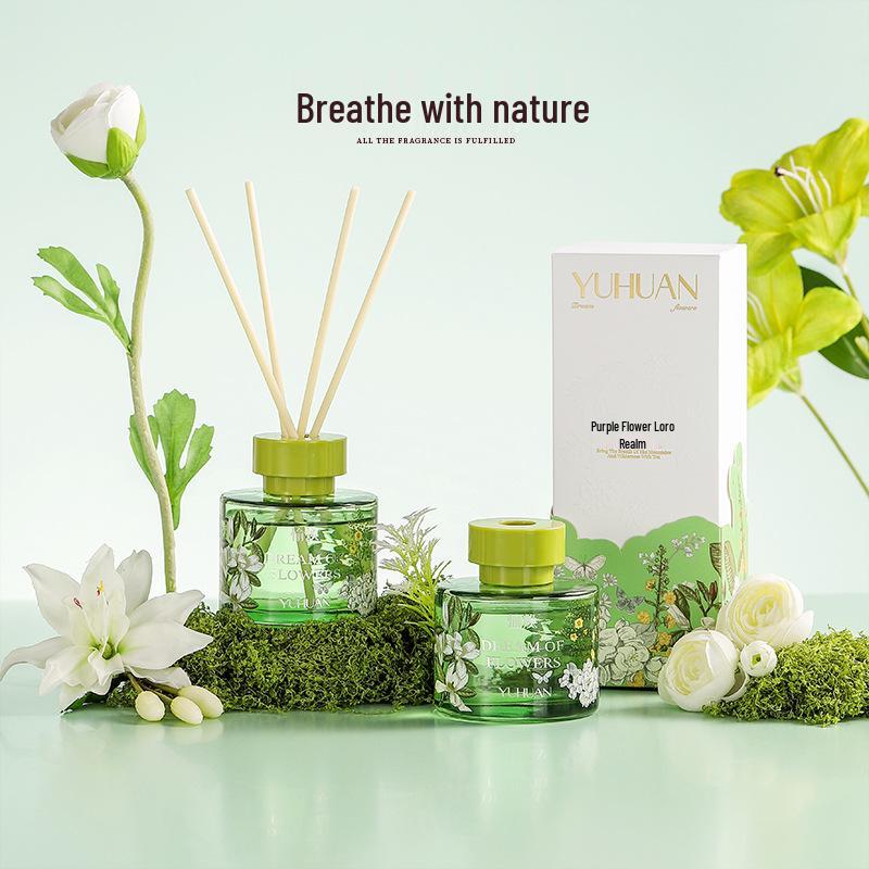 Floral Series Rattan Diffuser: Long-Lasting Flameless Essential Oil Air Freshener & Aromatherapy Gift Box