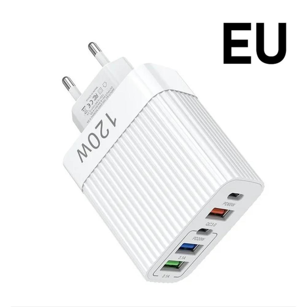 

Для Xiaomi 120 Вт супер быстрое зарядное устройство Head Ultra Charger 5port 3 Usb 2 Type C 10A зарядное устройство быстрая высокоскоростная зарядка для Xiaomi Samsung белый