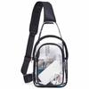 Large Capacity Clear Chest Bag Lightweight PVC Shoulder Bag Transparent Crossbody  Bag  Women
