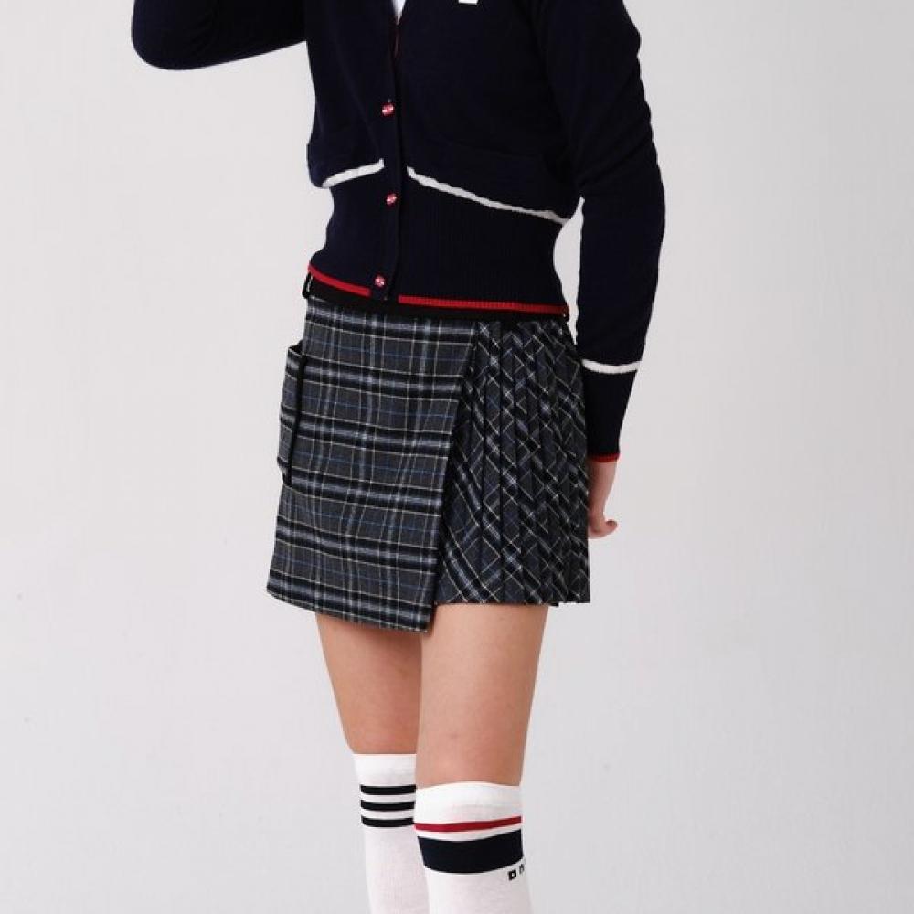 Onoff Women Wrap Skirt Of4012lb Navy 34