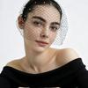 Elegant French Style Birdcage Veil Rhinestone Pearl Bridal Headwear Charm Shiny Bride Veils Women