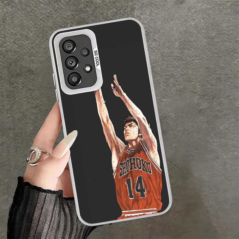S-SLAM D-DUNK Anime Shockproof Phone Case for Samsung A17 A16 A15 A14 A37 A57 A36 A56 A26 A35 A55 A25 A34 A54 A24 A13 A23 A33 A5