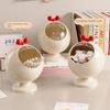 Round Fruit Tray with Lid Food Container New Snack Box  Home